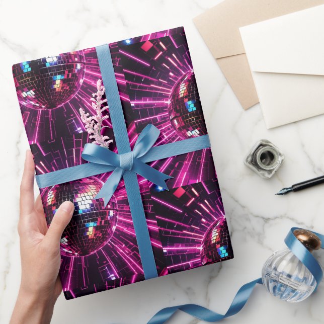 Rosa Diskothek Geschenkpapier (Schenken)