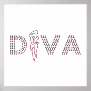 Rosa Diva Poster