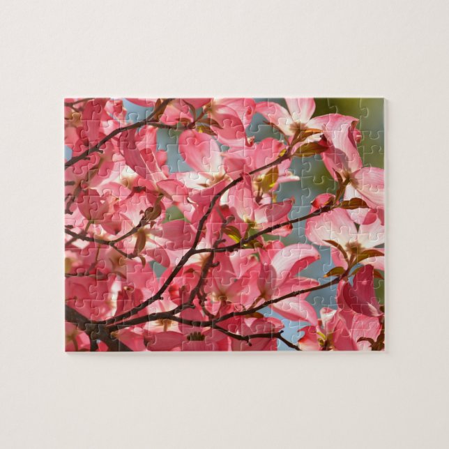 Rosa Dogwood-Blume Puzzle (Horizontal)