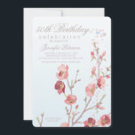 Rosa Dogwood Geburtstagsparty Einladung<br><div class="desc">Lieblich zu versenden und zu empfangen, eine weibliche Geburtstagsfeier Einladung eines Dogwood Zweiges, das perfekt für jedes Alter ist. Die Karte lässt sich leicht mit Ihren Formulierungen, Schriftart, Schriftart und der Auswahl von sechs Papiersorten anpassen. Nicht genau das, was Sie suchen? Alle unsere Produkte können auf Ihre Bedürfnisse zugeschnitten werden,...</div>