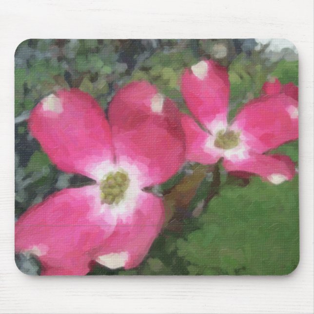 Rosa Dogwood Mousepad (Vorne)