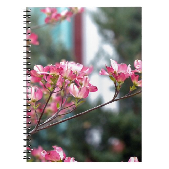 Rosa Dogwood Notizblock (Vorderseite)