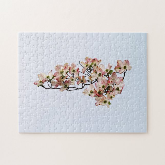 Rosa-Dogwood-Zweigstelle Puzzle (Horizontal)