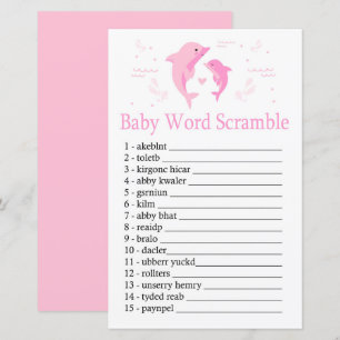 Rosa Dolphin Baby Wortspiel