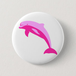 Rosa Dolphin Button