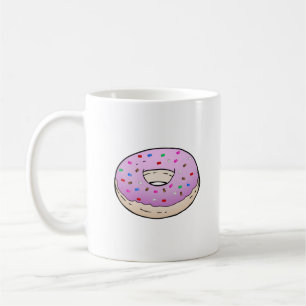 Rosa Donut Kaffeetasse