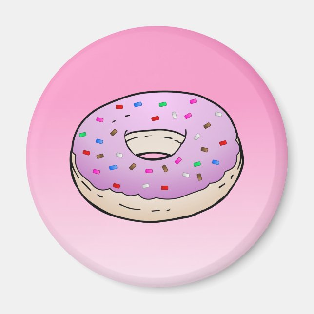 Rosa Donut Magnet (Vorne)