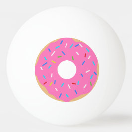 Rosa Donut mit Sprinklen Tischtennisball