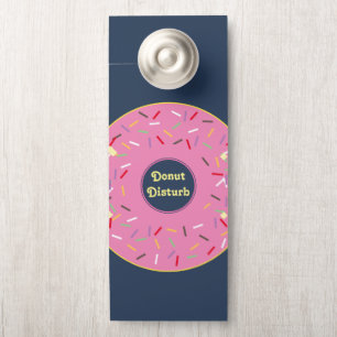 Rosa Donut Störe Nicht Bitte Klopfschild für die T Türanhänger