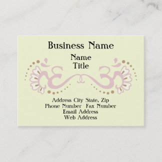 Rosa Doppelt-OM-Visitenkarte Visitenkarte