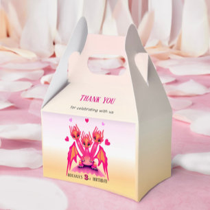 Rosa Drache Geschenkschachtel