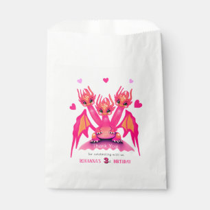 Rosa Drache Geschenktütchen