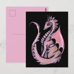 Rosa Drache                                        Postkarte
