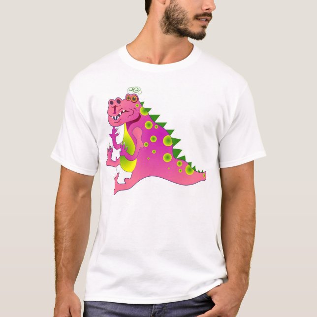 Rosa Drache T-Shirt (Vorderseite)