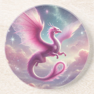 Rosa Dragon Getränkeuntersetzer