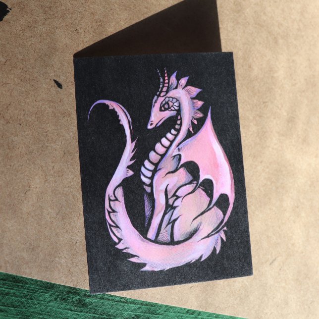 Rosa Dragon Karte (Von Creator hochgeladen)