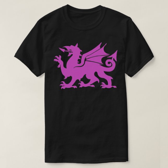 Rosa Dragon T-Shirt (Design vorne)