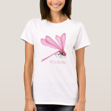 Rosa Dragonfis-T - Shirt