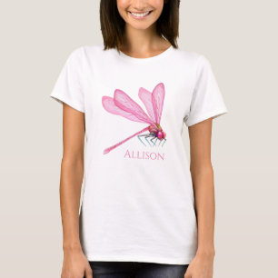 Rosa Dragonfis-T - Shirt