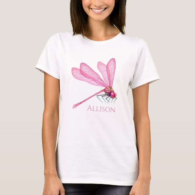 Rosa Dragonfis-T - Shirt (Vorderseite)