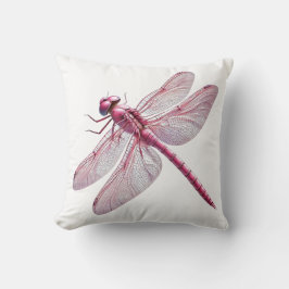 Rosa Dragonfly Natur Inspirierte Kunst Kissen
