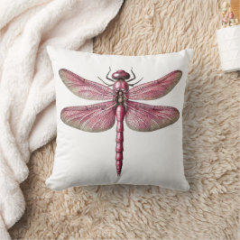 Rosa Dragonfly Natur Inspirierte Kunst Kissen