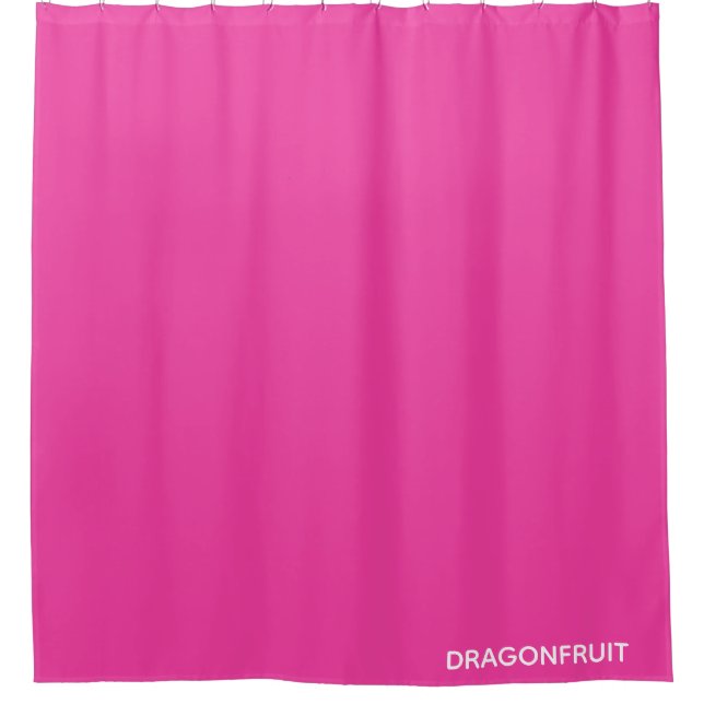 Rosa Dragonfruit Duschvorhang (Vorderseite)