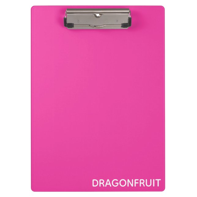 Rosa Dragonfruit Klemmbrett (Vorderseite)