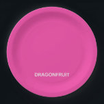 Rosa Dragonfruit Pappteller<br><div class="desc">Rosa Dragonfruit</div>