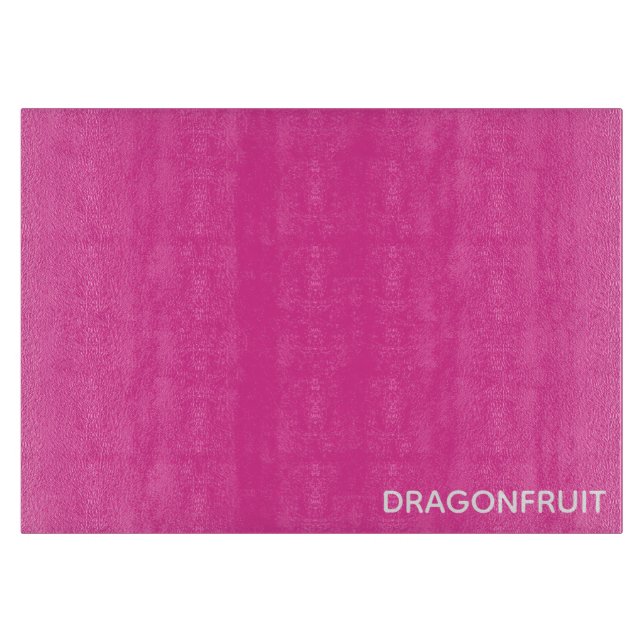 Rosa Dragonfruit Schneidebrett (Vorderseite)