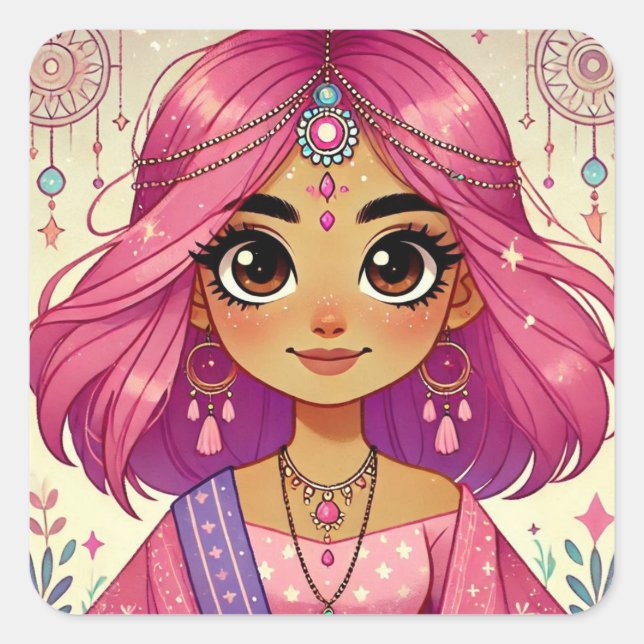 Rosa Dream Aura Aufkleber (Vorderseite)