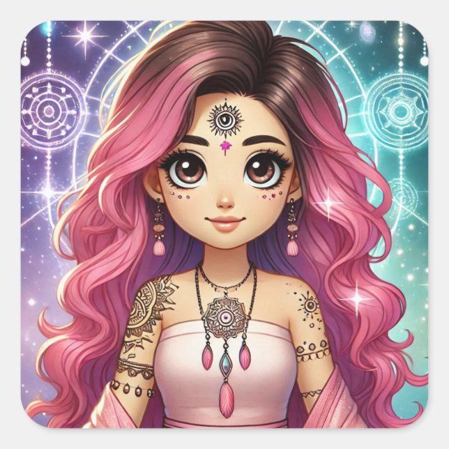 Rosa Dream Aura Aufkleber (Vorderseite)