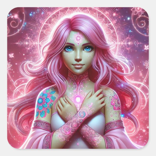 Rosa Dream Aura Aufkleber (Vorderseite)