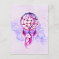 Rosa Dreamcatcher auf dem Lila Spritzer