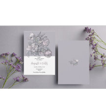 Rosa Drehbuch Elegante Einladung zur Hochzeit