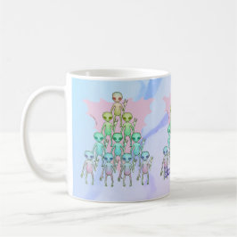 Rosa Dreieck Alien Tasse