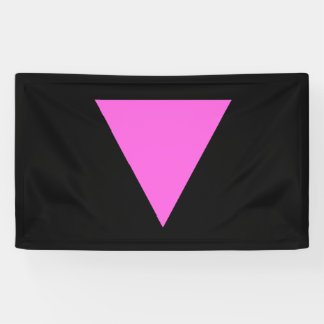 Rosa Dreieck-Flagge Banner