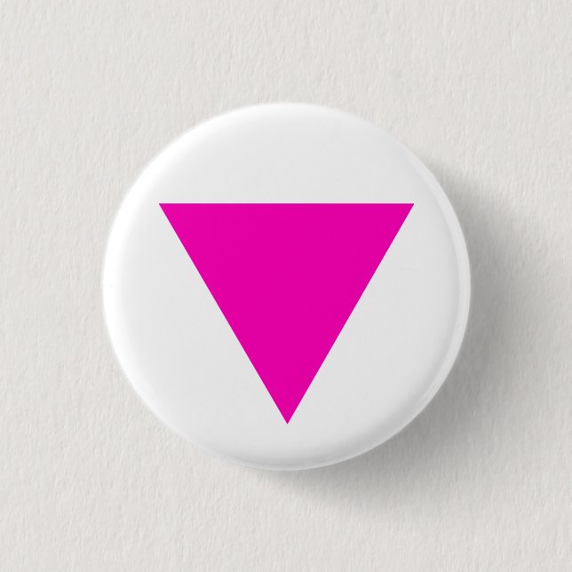 "ROSA DREIECK-" GAY PRIDE BUTTON (Vorderseite)