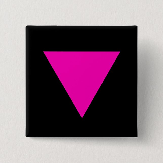 "ROSA DREIECK-" GAY PRIDE BUTTON (Vorderseite)
