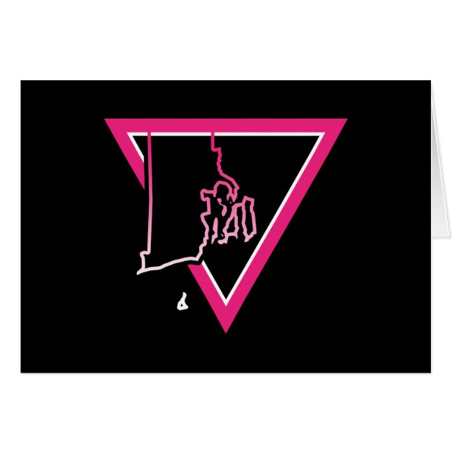 Rosa Dreieck-Insel (Vorderseite (Horizontal))