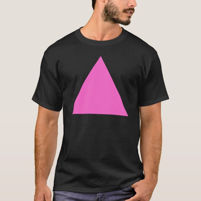 rosa Dreieck T-Shirt (Vorderseite)