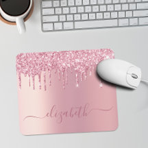 Rosa Drilling Glitzer Personalisiert
