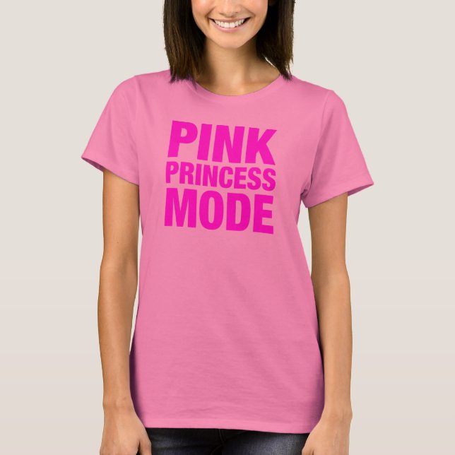 Rosa Druckmodus T-Shirt (Vorderseite)