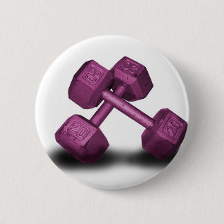 Rosa Dumbbells-Waren Button