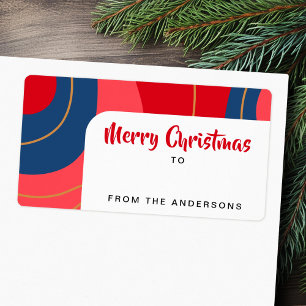 Rosa dunkelblaue Retro Weihnachten bis zum Geschen