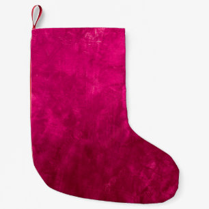 Rosa dunkle Wand: Abstrakte Textur. Kleiner Weihnachtsstrumpf