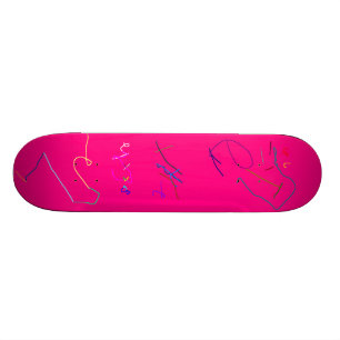 Rosa durch 6-Jährige Chy Skateboard