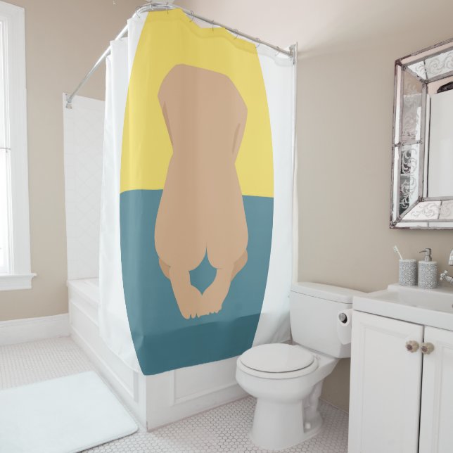 Rosa Duschvorhang (Beispiel)