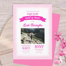 Rosa Eagle-Scout Ehrengerichts-Zeremonie-Party