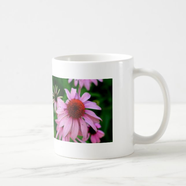 Rosa Echinacea-Tasse Tasse (Rechts)
